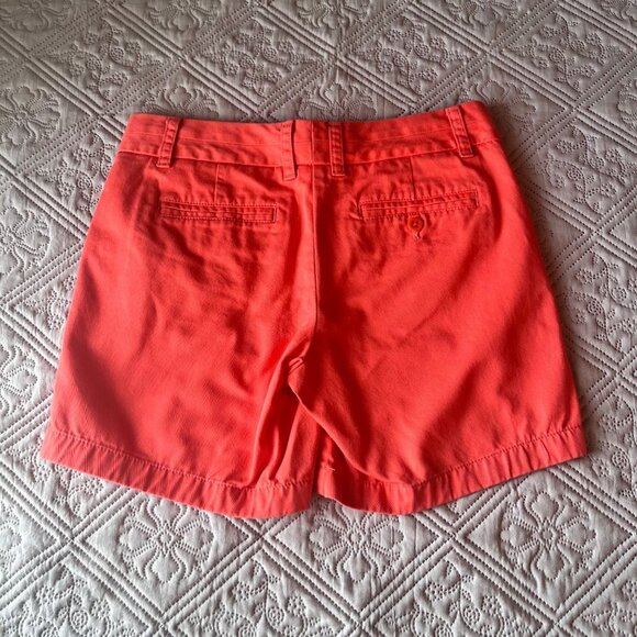 J.Crew Women's Chino Broken In Shorts Peach‎ Color With Pockets Size 4 - Picture 2 of 5